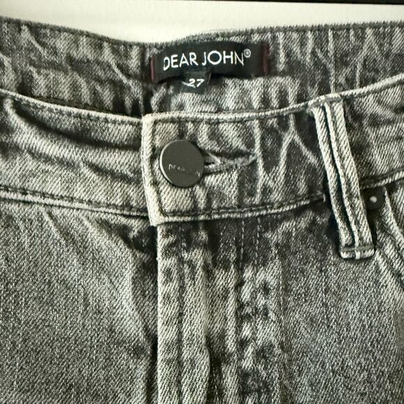 Dear John Kick Ankle High Rise Jeans in Gray Wash - Size 27 - Picture 6 of 7